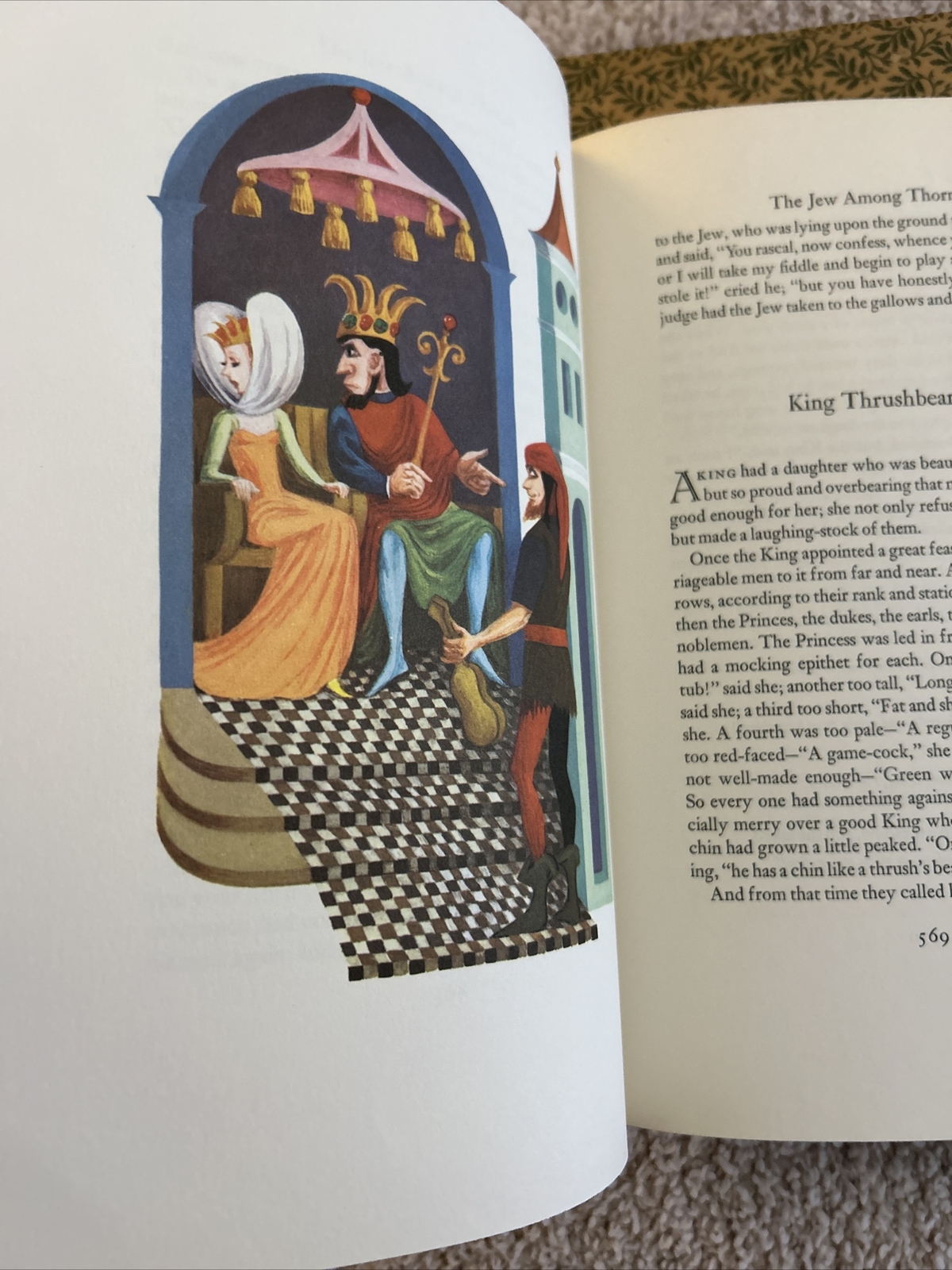 Vintage Grimm\'s Fairy Tales Volume 1 and 2 Heritage Press HC 1962 with Sandglass