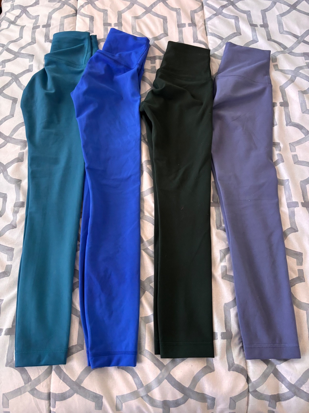 4 pairs of lululemon Wundertrain leggings SIZE 0 EXCELLENT comdition 4 pairs of lululemon Wundertrain leggings SIZE 0 EXCELLENT comdition