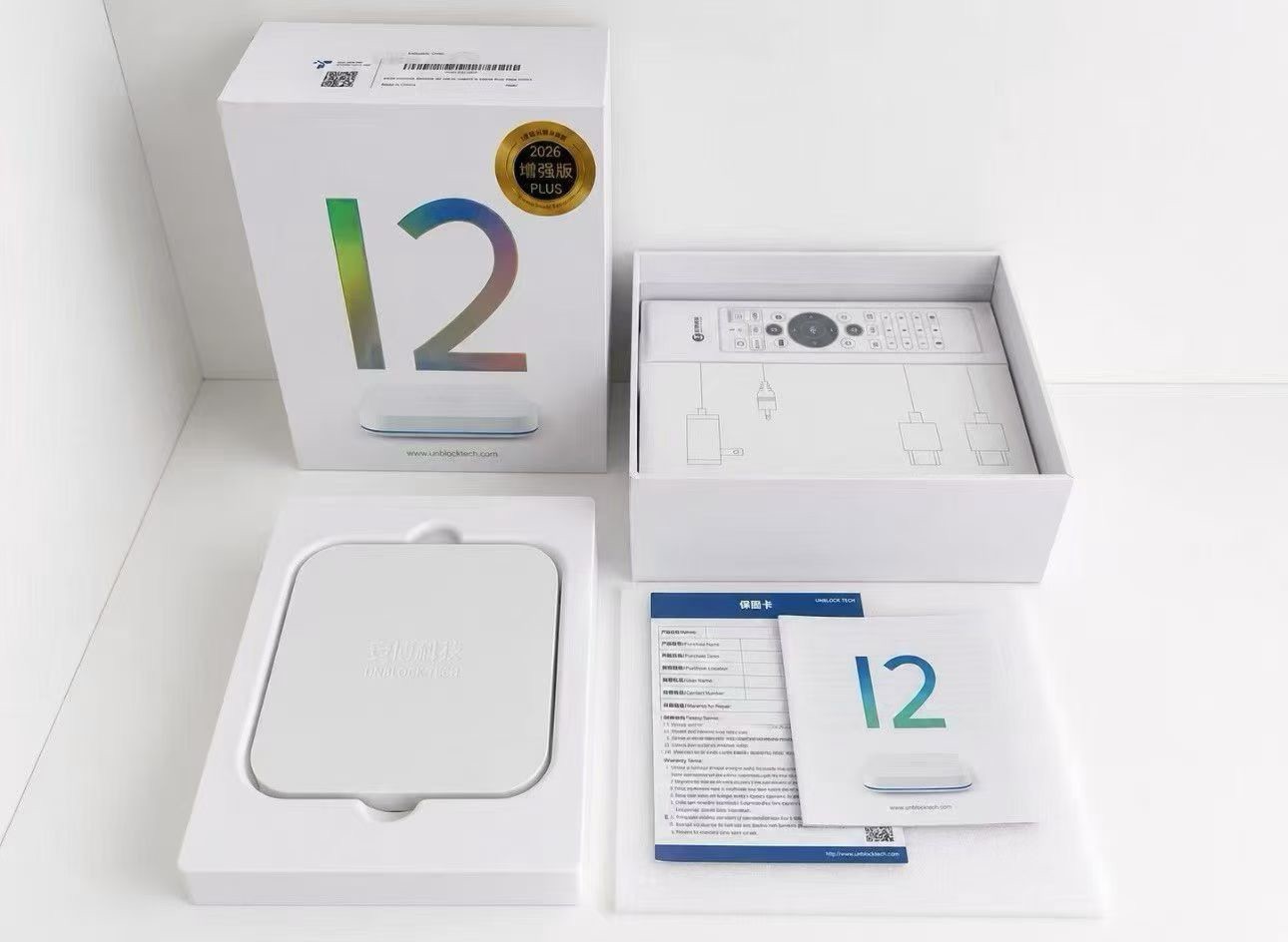 2026 Latest Unblock UBOX12 PLUS Tech Android TV Box 4G+64GB 6K WiFi6 