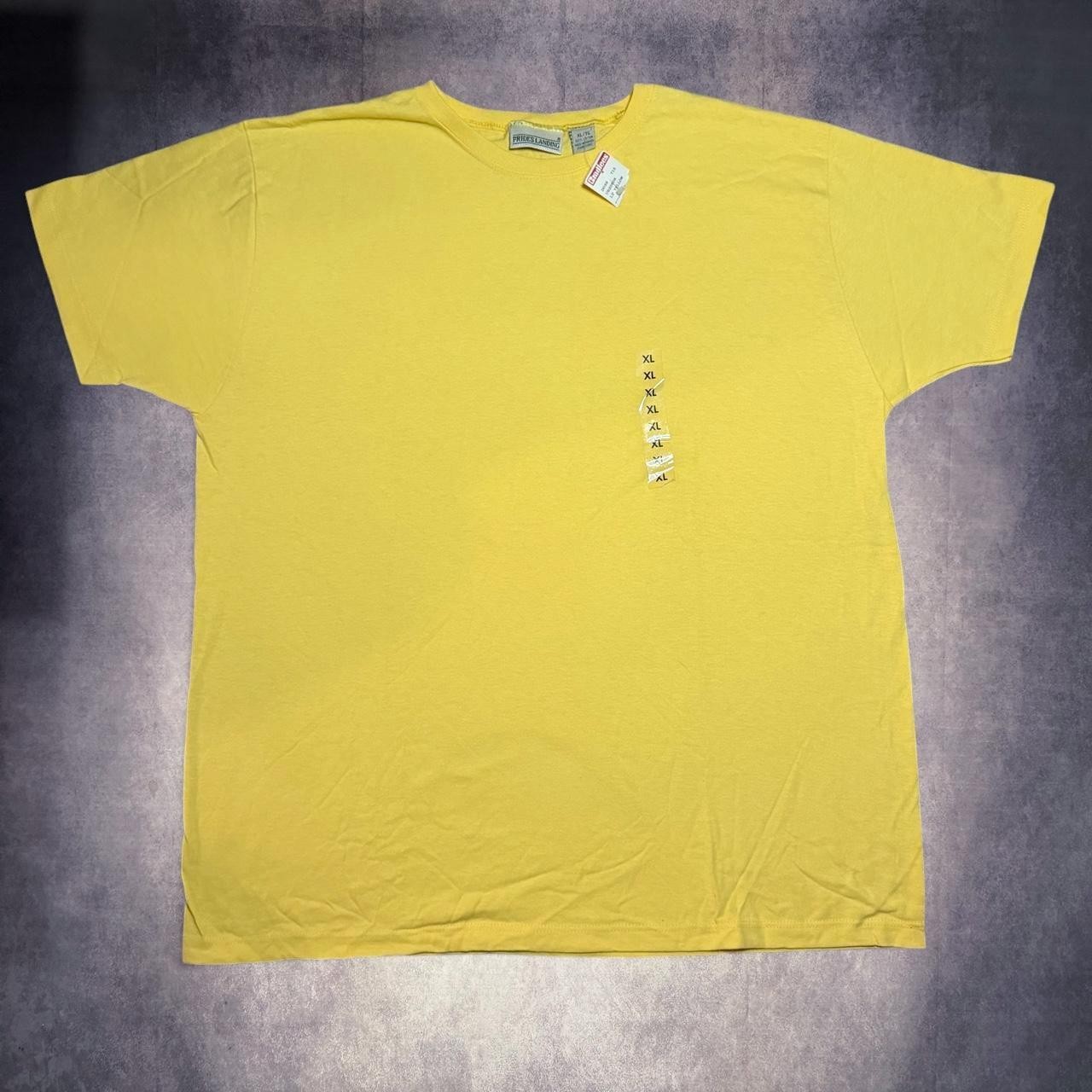 Vintage NWT Prides Landing Yellow cotton t-shirt Vintage NWT Prides Landing Yellow cotton t-shirt