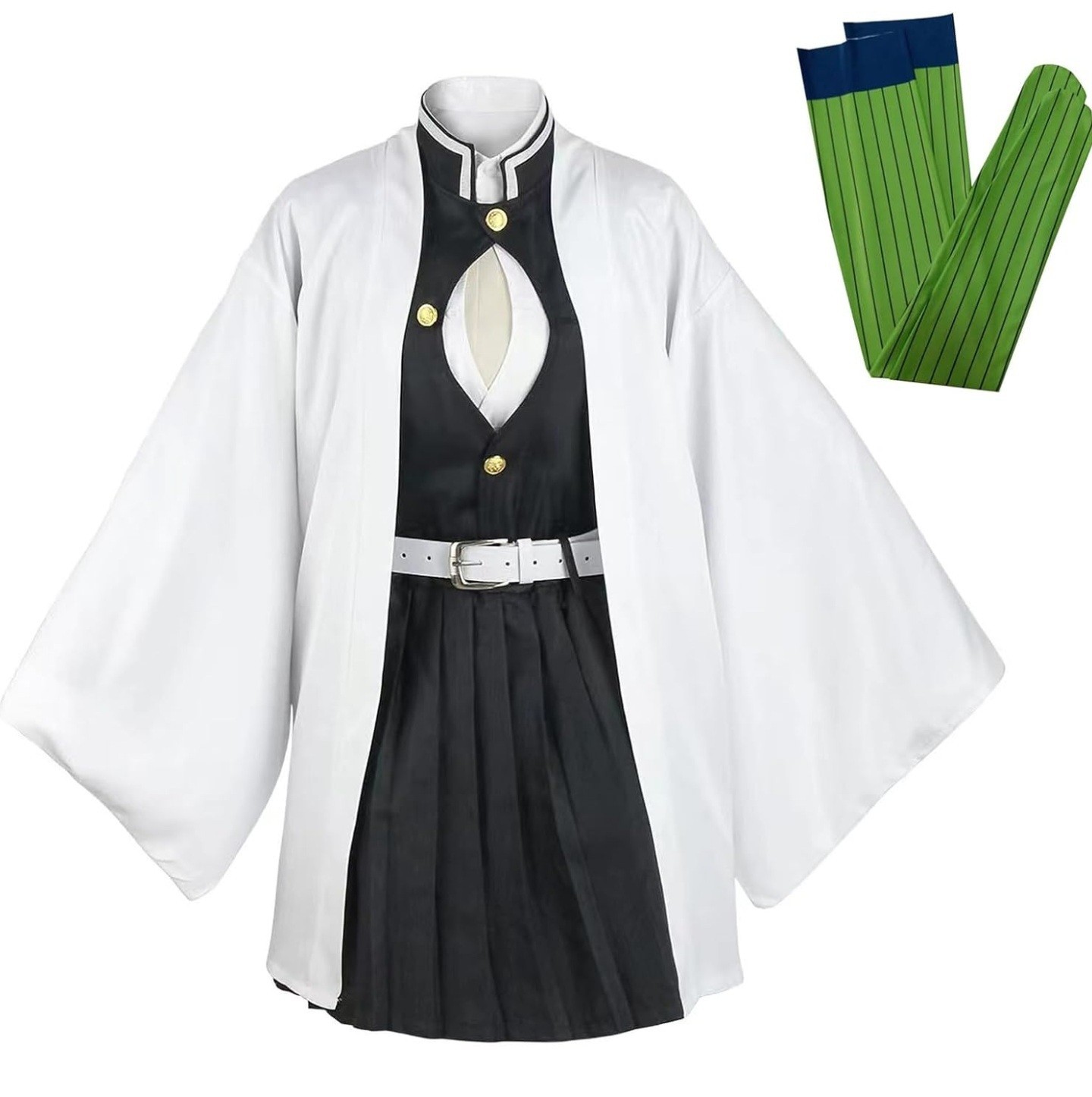 Demon Slayer: Kimetsu no Yaiba Kanroji Mitsuri Cosplay Suit Halloween Party Gift