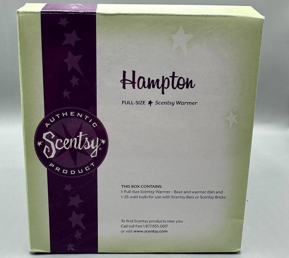 Retired Scentsy Hampton Full Size Wax Warmer DSW-HAMP New In Box NIB Shabby Chic