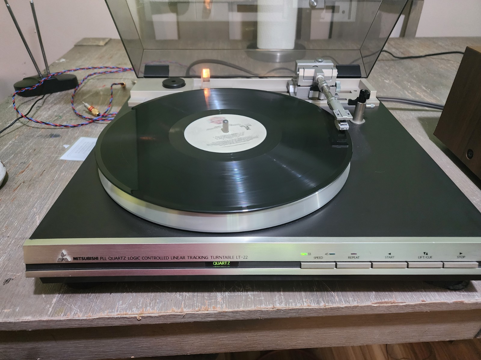 Rare Mitsubishi LT-22 Linear Turntable, Fully Automatic, Tested Working Rare Mitsubishi LT-22 Linear Turntable, Fully Automatic, Tested Working
