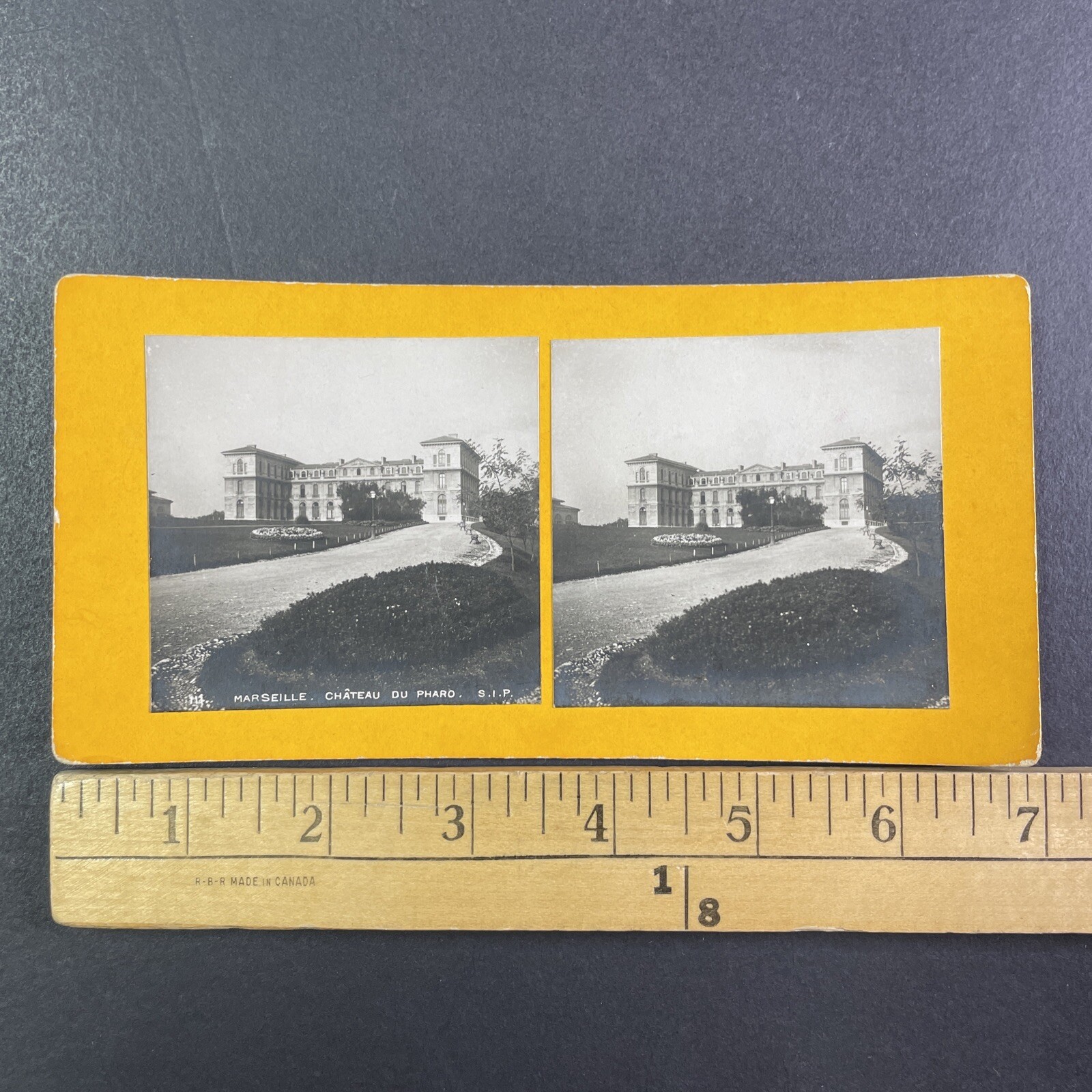 Marseille Chateau du Pharo Stereoview S.I.P. France c1900 Architectural