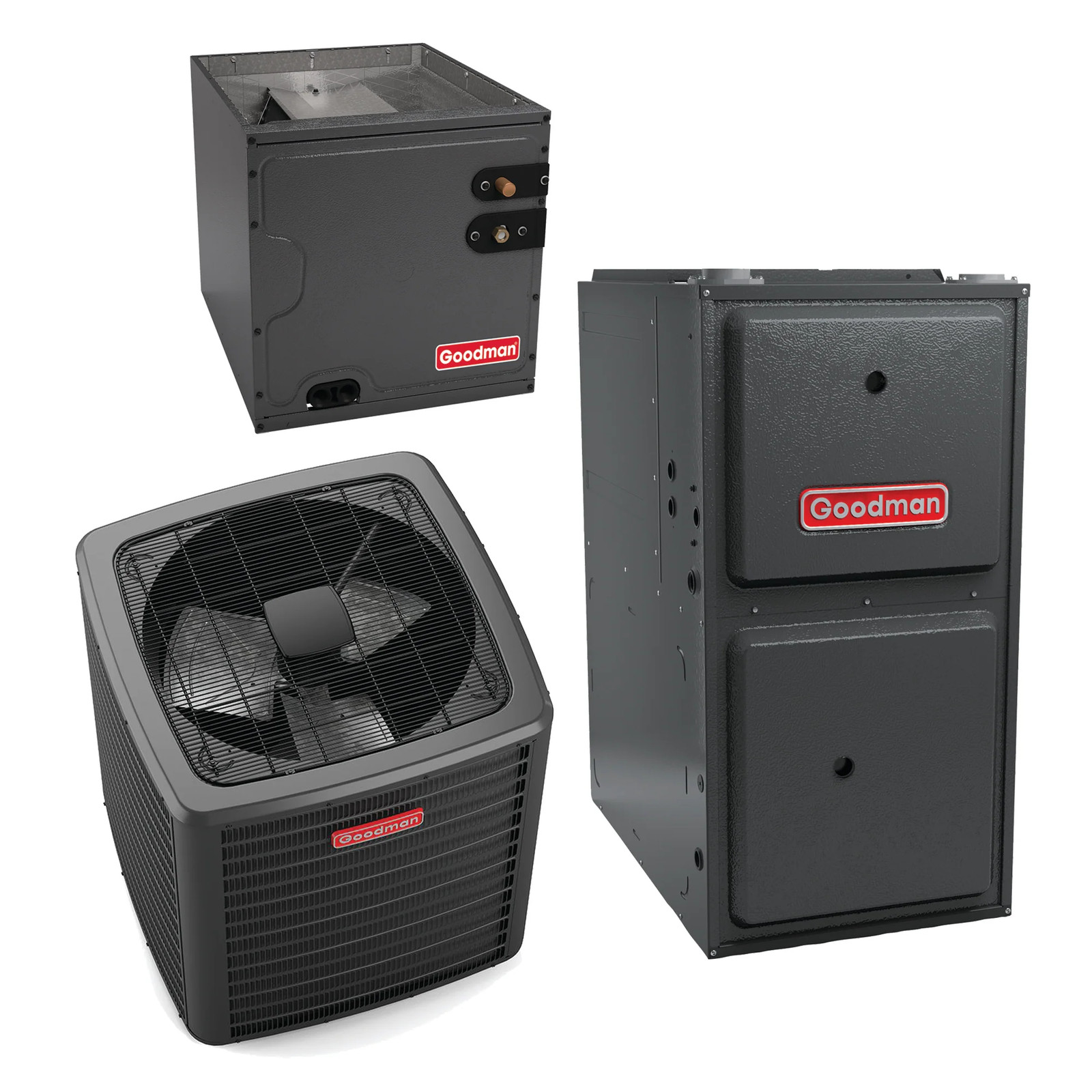 Goodman 1.5 Ton 14.5 SEER2 R-32 AC Gas System GLXS4BA1810