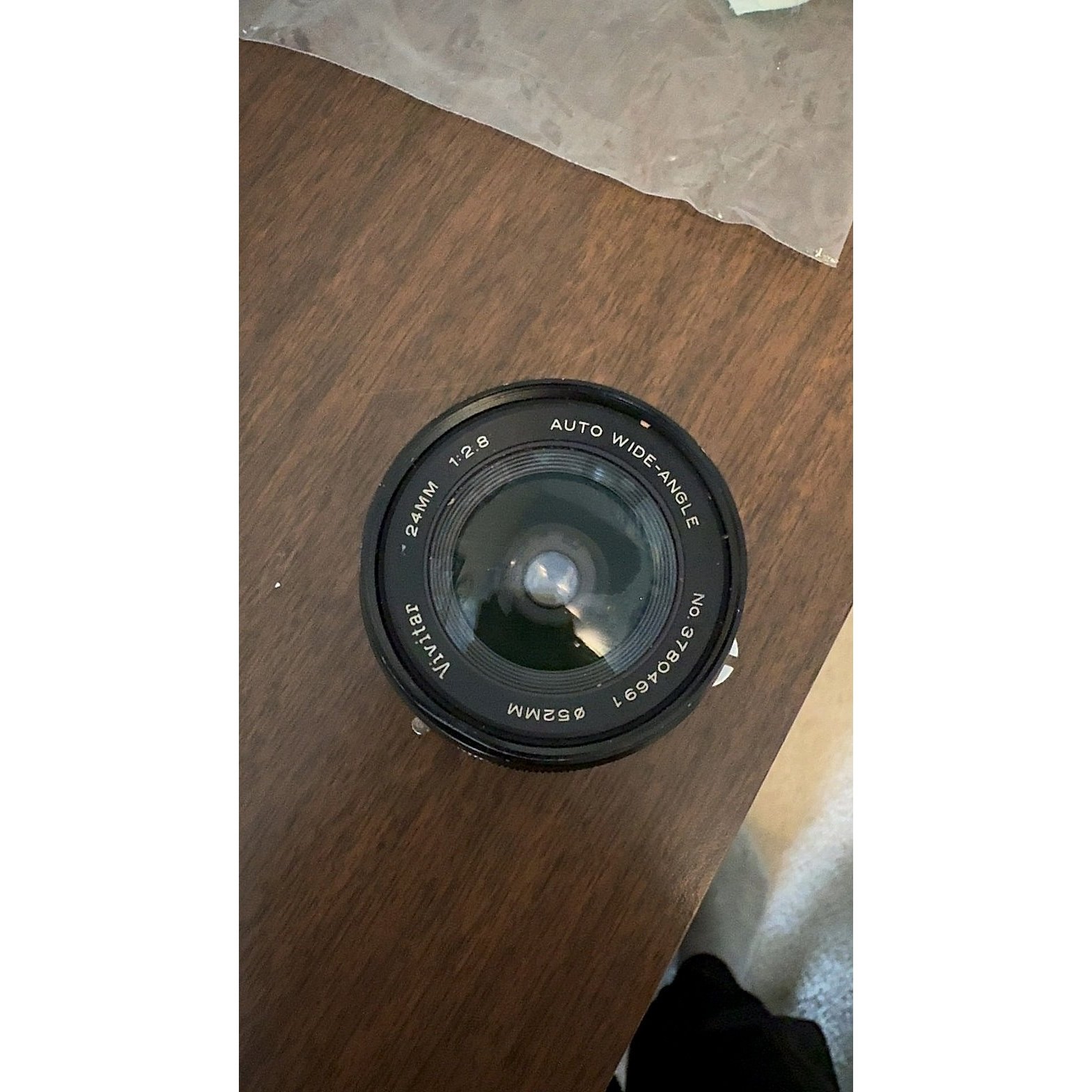 Vivitar 24mm f/2.8 Auto Wide-Angle Manual Focus Prime Lens