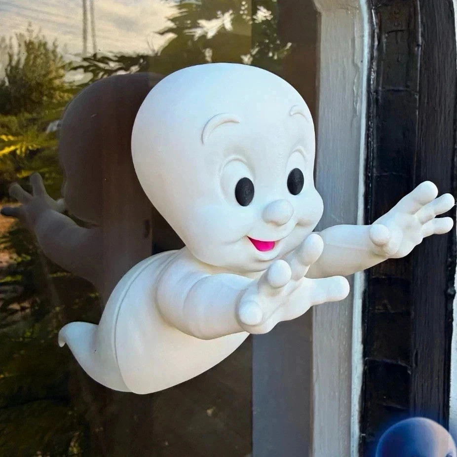 Casper the Friendly Ghost White Plastic Outdoor Window Porch Statue Decor