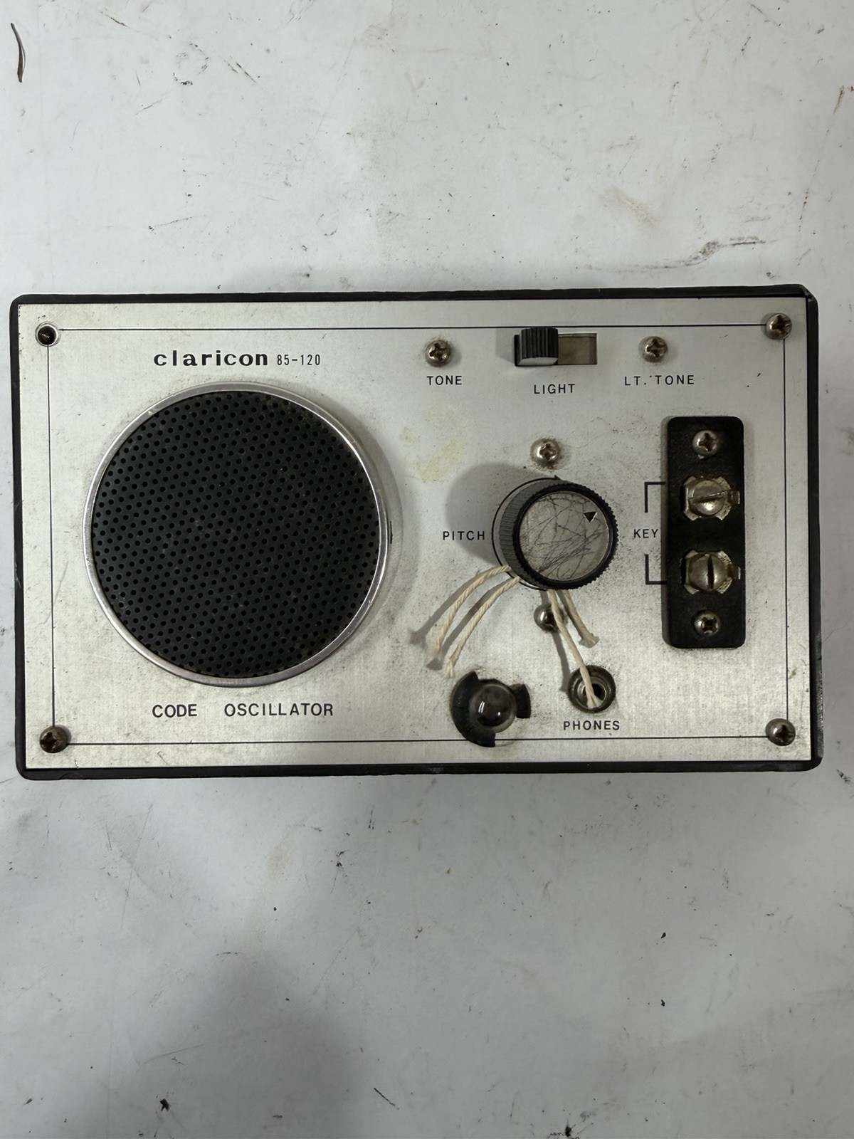 Vintage Claricon Model 85-120 Morse Telegraph Code Practice Oscillator