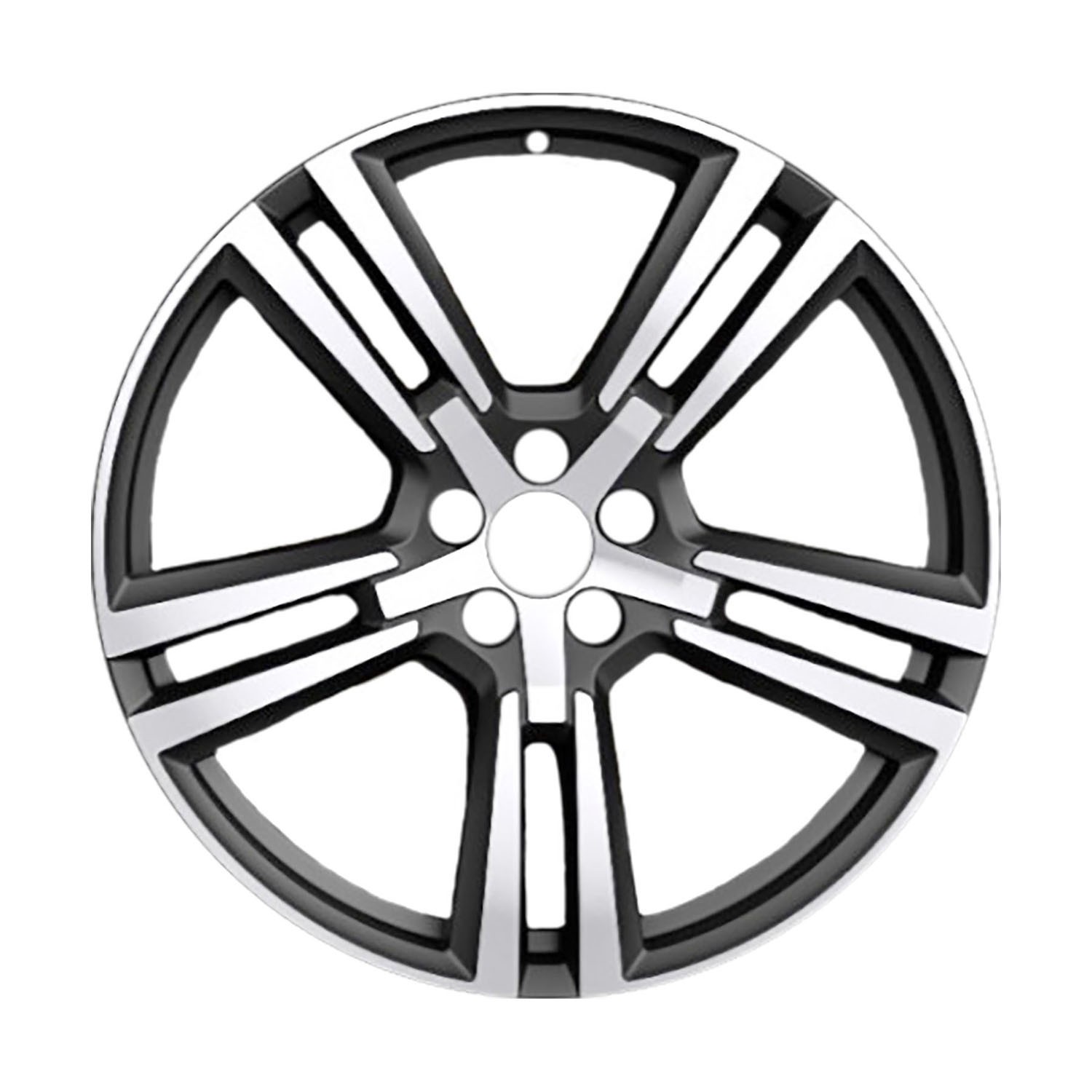 20x8 5 Double Spoke Alloy Wheel Machined & Painted Bluish Charcoal Metallic