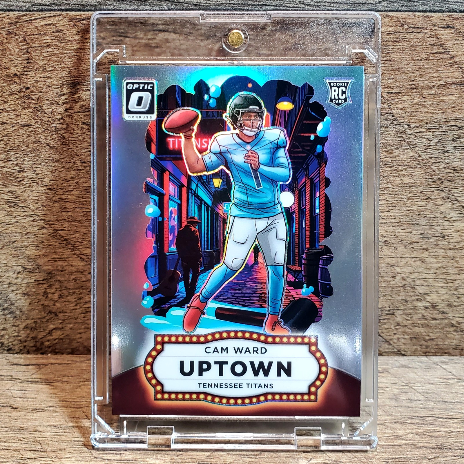 Cam Ward Uptown Optic Prizm RC Panini 2025 Donruss Rookie Card #6 Titans Cam Ward Uptown Optic Prizm RC Panini 2025 Donruss Rookie Card #6 Titans