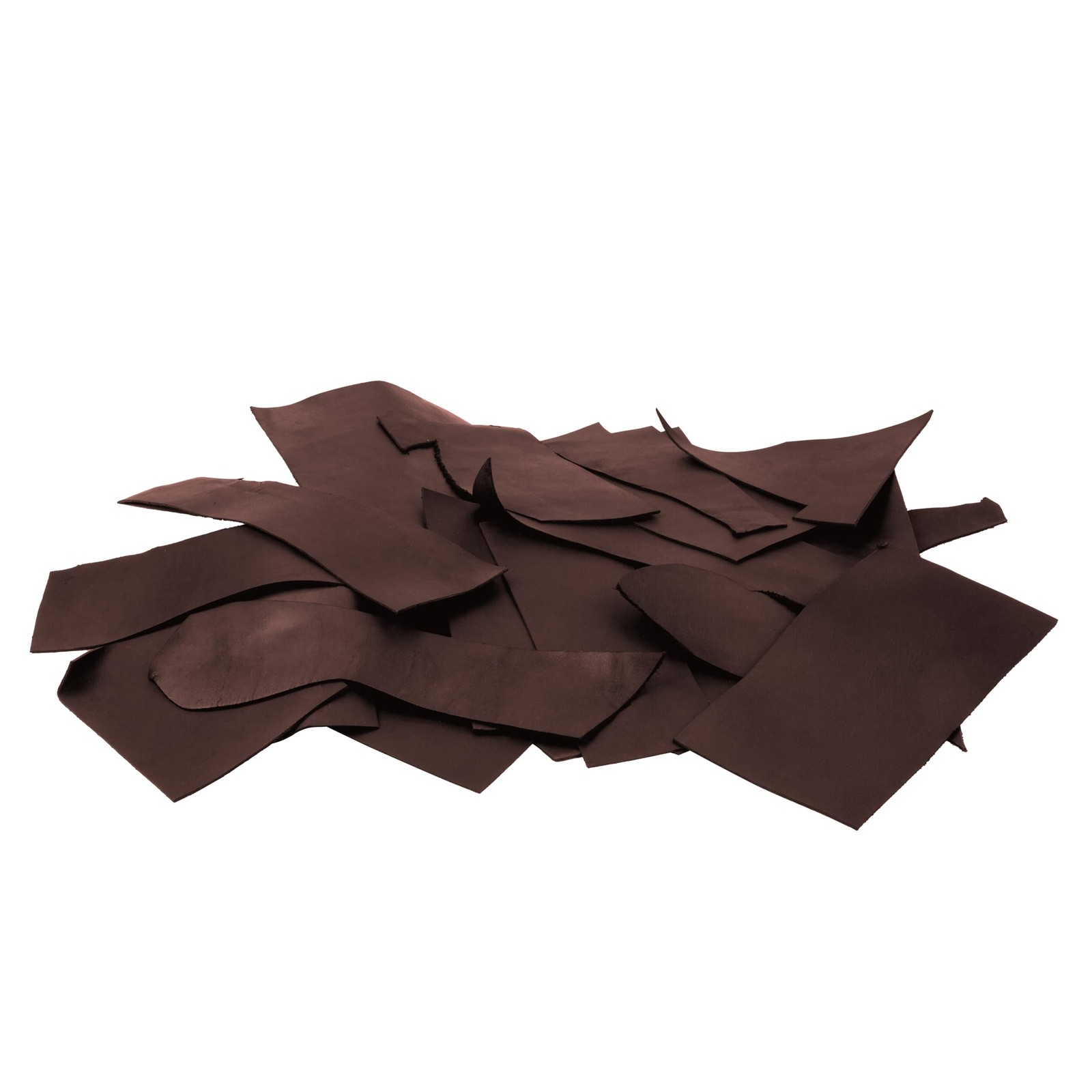 2,2 lbs Genuine Brown Leather Scraps - 1.3-2.0MM Thick Genuine Top Full Grain...