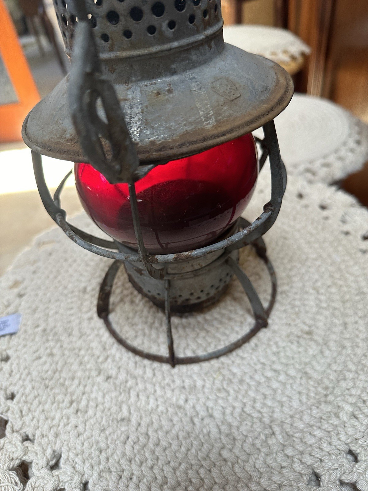 antique PRR Pennsylvania Dressel Reading co. railroad lantern \