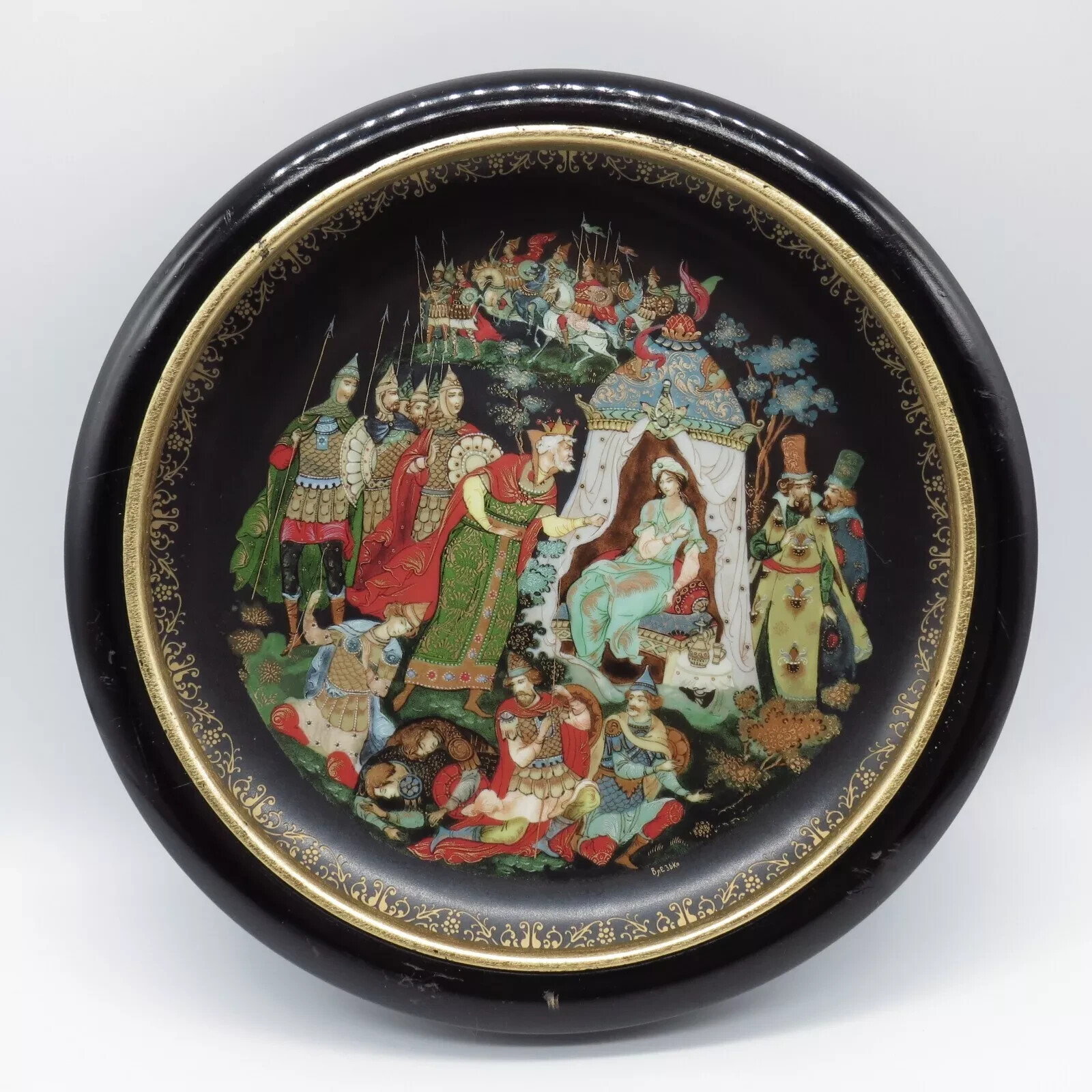 Tianex 1989 Porcelain Decorative Plate The Golden Cockerel Painting Tianex 1989 Porcelain Decorative Plate The Golden Cockerel Painting