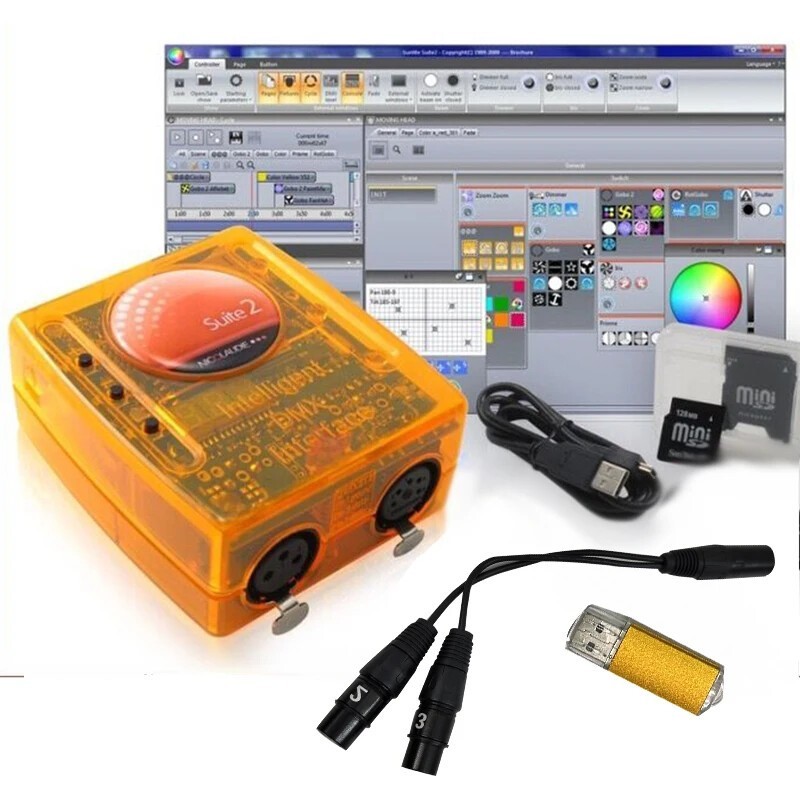 New Sunlite Suite 2 FC 1536 Channels DMX512 Stage Lighting Controller Software