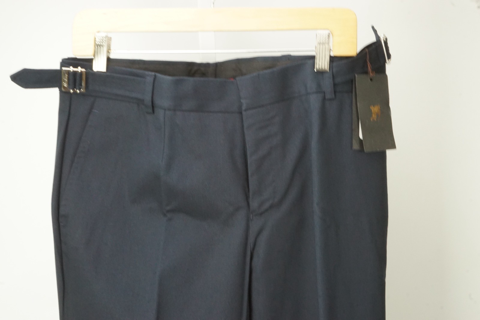 Burberry London Navy Blue CURRENT Cotton Blend Chino Pant 48 EU BRAND NEW