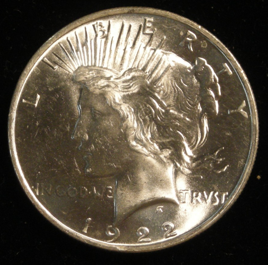 1922 P Peace dollar nice unc. 1922 P Peace dollar nice unc.