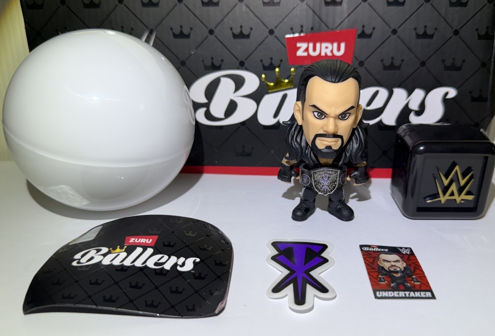WWE Undertaker Super Rare Chase Mini Mayhem Title Belt Dynamic Collection Baller