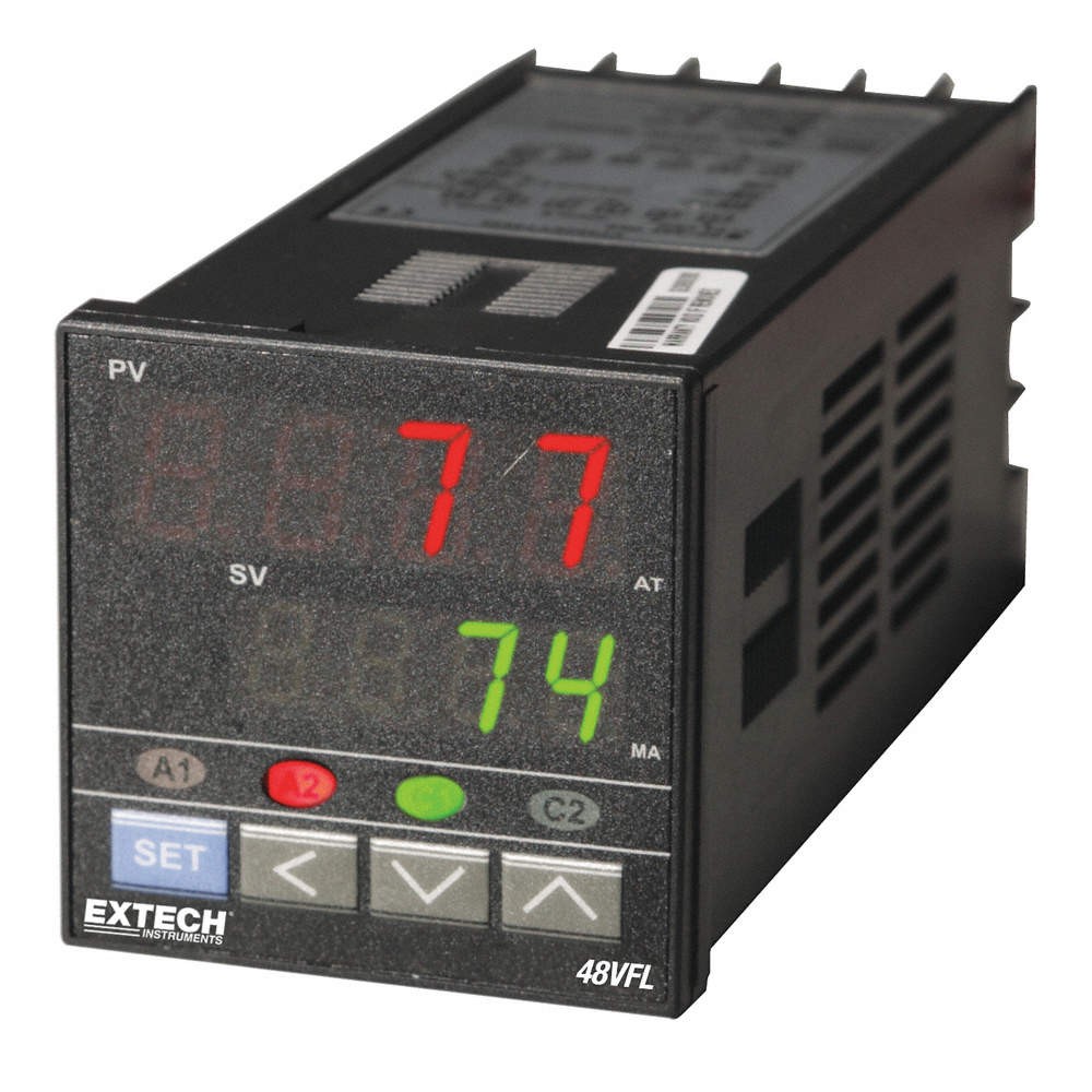 EXTECH 48VFL11 Temperature PID Controller,1/16 DIN,5A 15E599