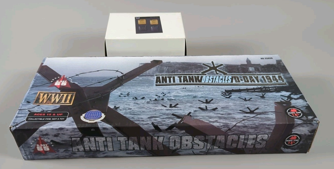 Cal Tek/Soldier Story 1:6 Scale Diorama Anti Tank Obstacles+Gas Cans MIB D-Day