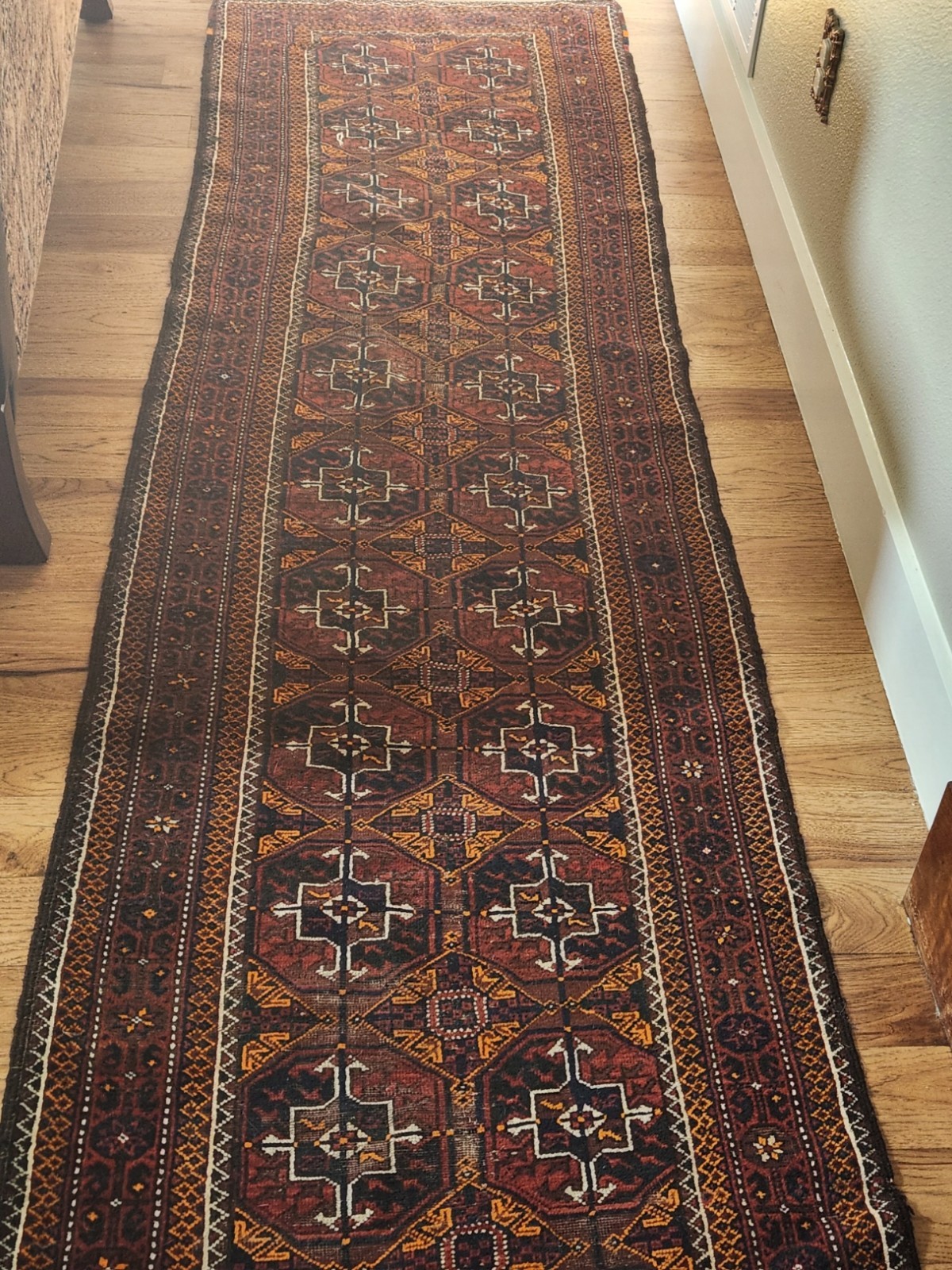 Antique 1930\'S Baluech Hand Made oriental Rug Runner 