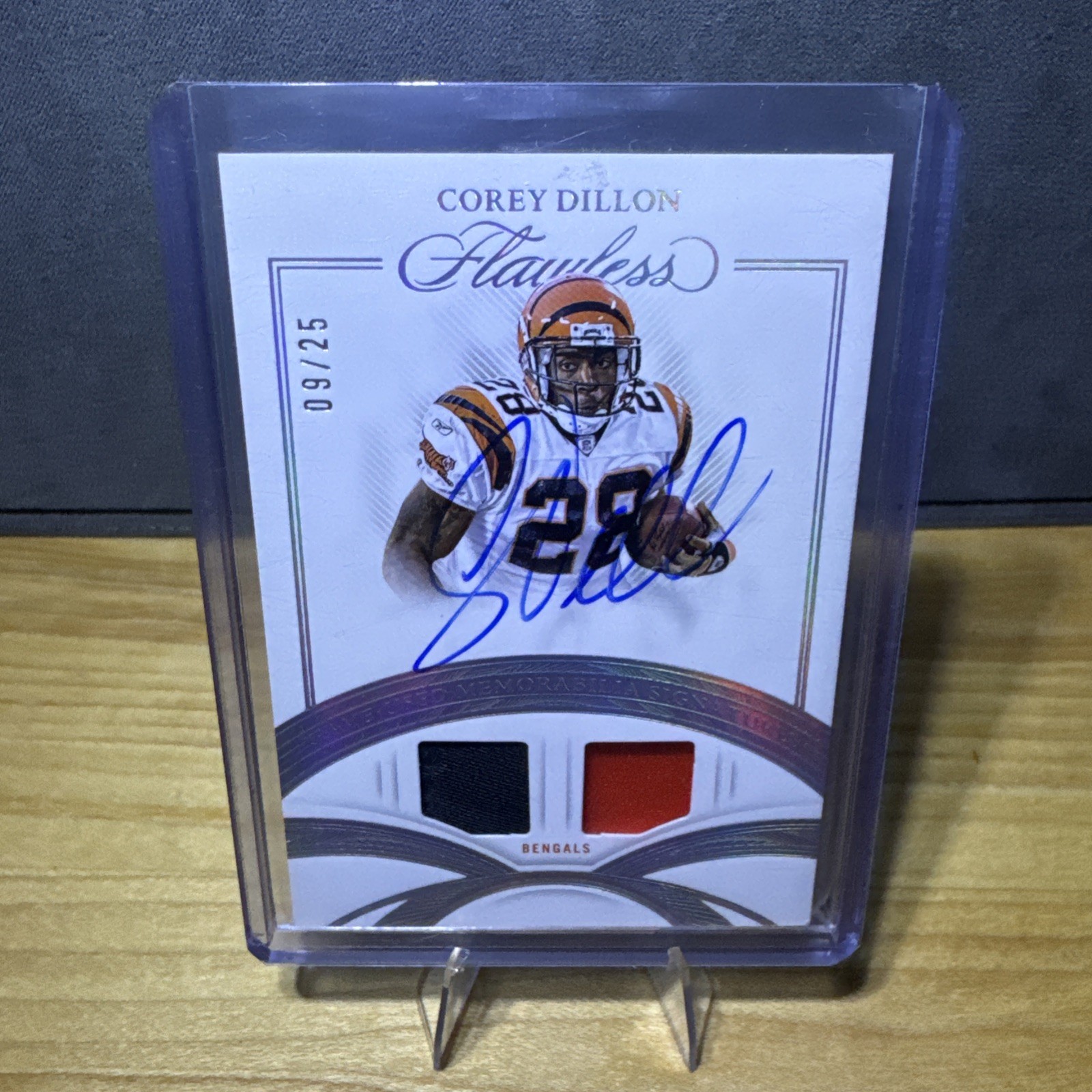 2025 Flawless Corey Dillon Game Used Memorabilia Signatures Auto Dual Patch /25 2025 Flawless Corey Dillon Game Used Memorabilia Signatures Auto Dual Patch /25