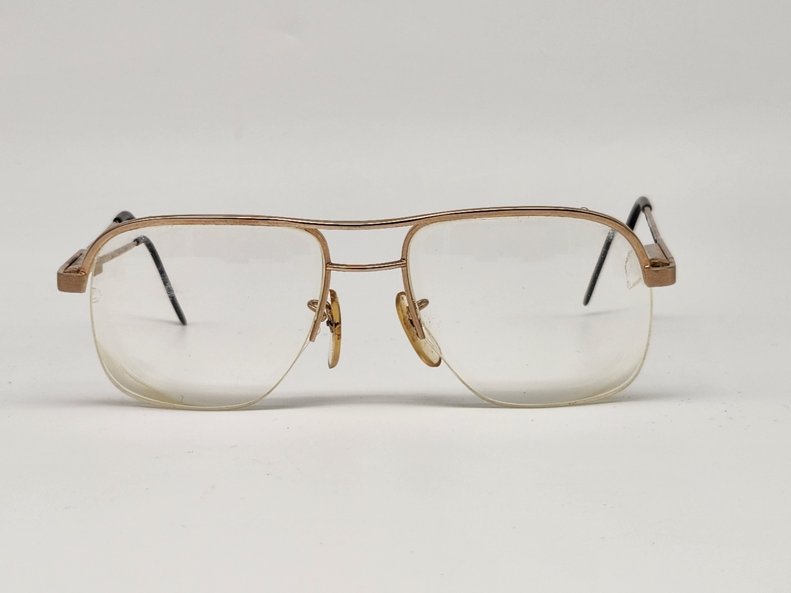 Vintage Deauville 26 Rectangular Eyeglass Frames 54-18-135 Gold Electroplated