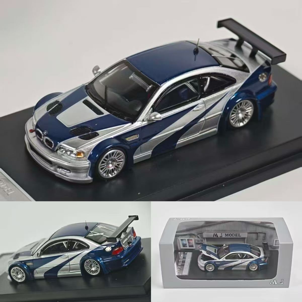 1:64 BMW M3 GTR E46 NFS Most Wanted Diecast - Game Icon Full Livery high-quality