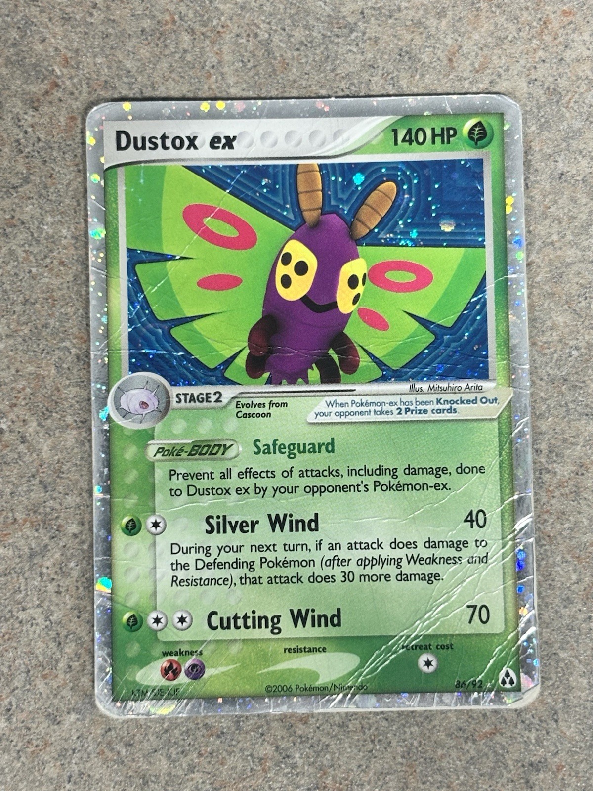 The Pokémon Company Dustox ex 86/92 EX Legend Maker Holo Ultra Rare English The Pokémon Company Dustox ex 86/92 EX Legend Maker Holo Ultra Rare English