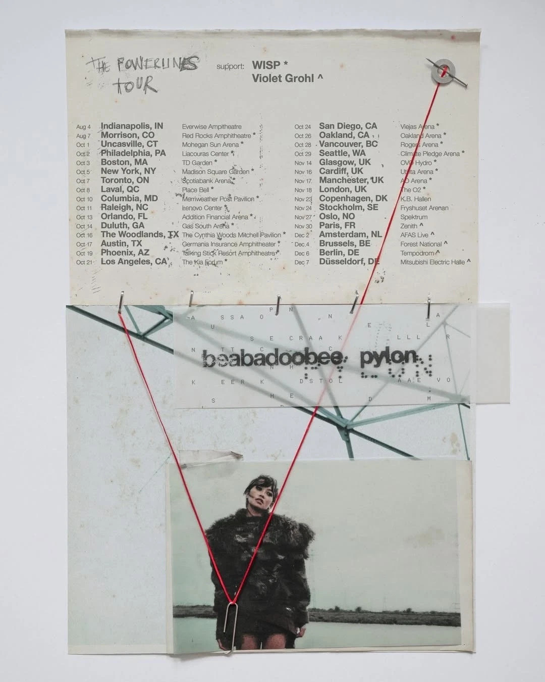 NEW Beabadoobee The Powerlines Tour 2026 Concert Merch Poster