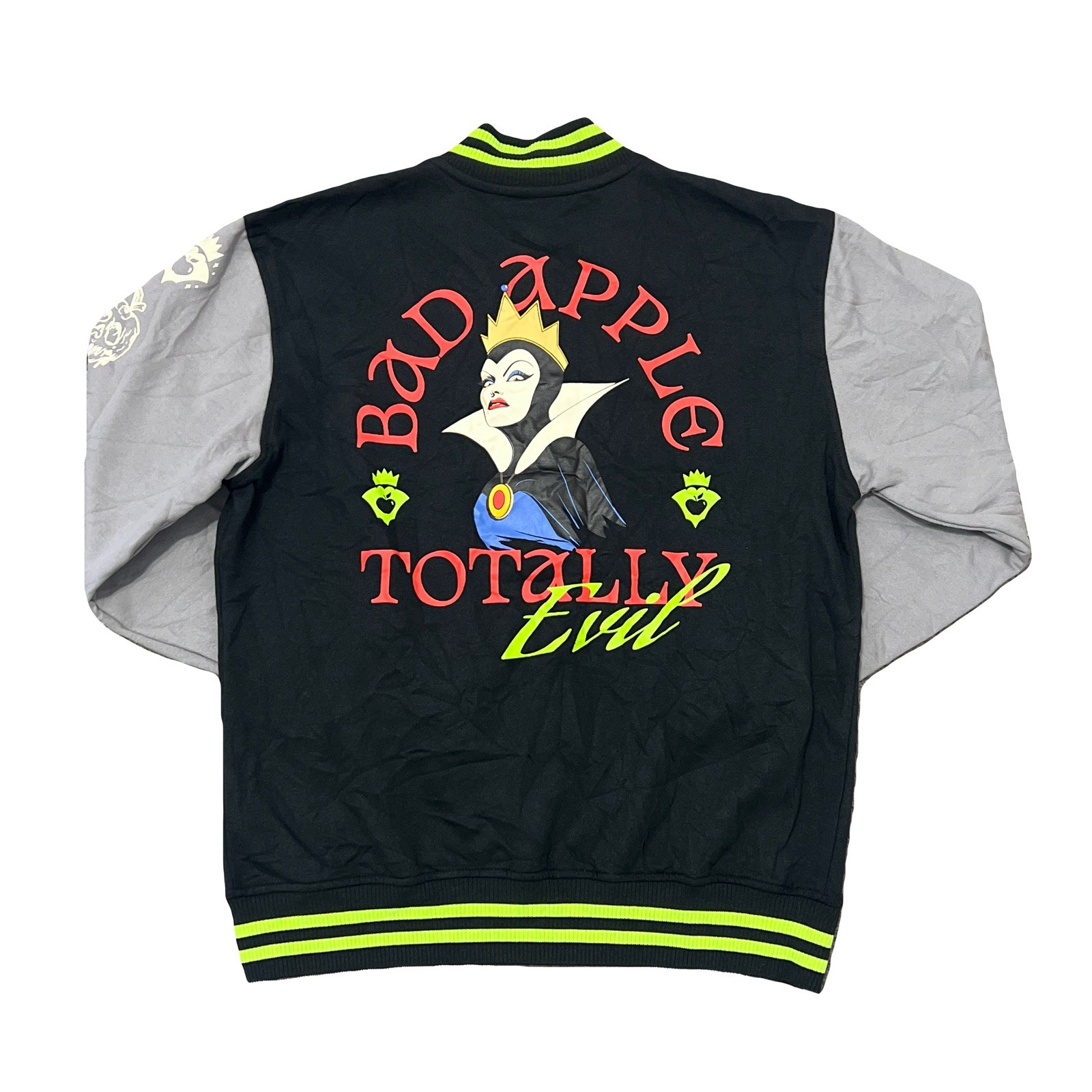 Disney Snow White & The Evil Queen Poison Apple Embroidered Varsity Jacket | XS Disney Snow White & The Evil Queen Poison Apple Embroidered Varsity Jacket | XS
