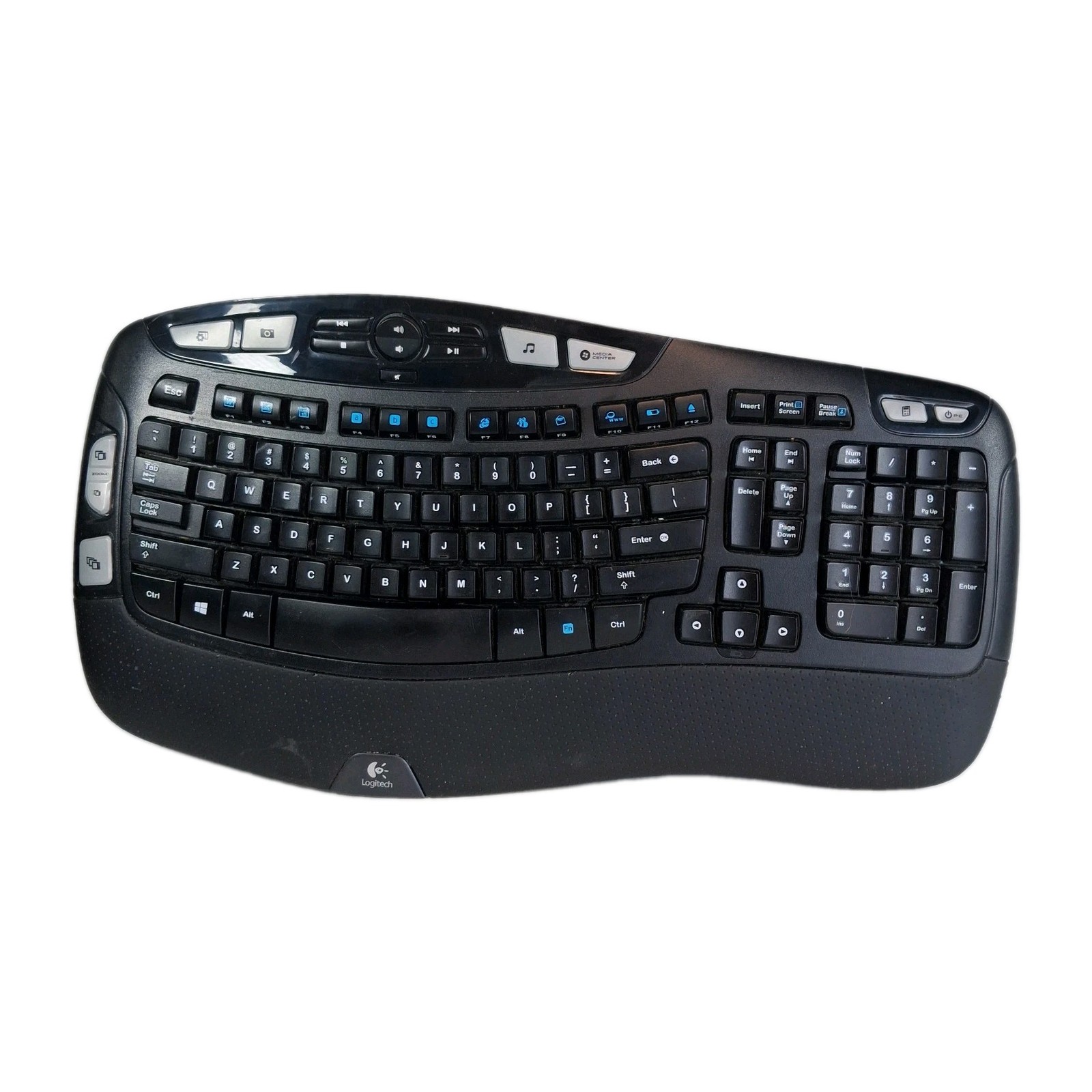 Logitech K350 Comfort Wave Ergonomic Wireless Computer Keyboard – NO USB DONGLE