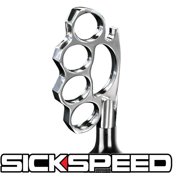 CHROME SHIFT KNOB FOR MANUAL SHORT THROW GEAR KNUCKLE BUSTER SHIFTER 12X1.75 K21 CHROME SHIFT KNOB FOR MANUAL SHORT THROW GEAR KNUCKLE BUSTER SHIFTER 12X1.75 K21