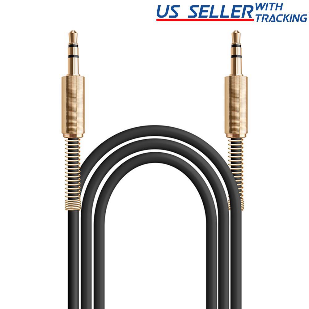 (5-pack) 3.5mm Auxiliay AUX Male to Male Stereo Audio Cable Cord 5X