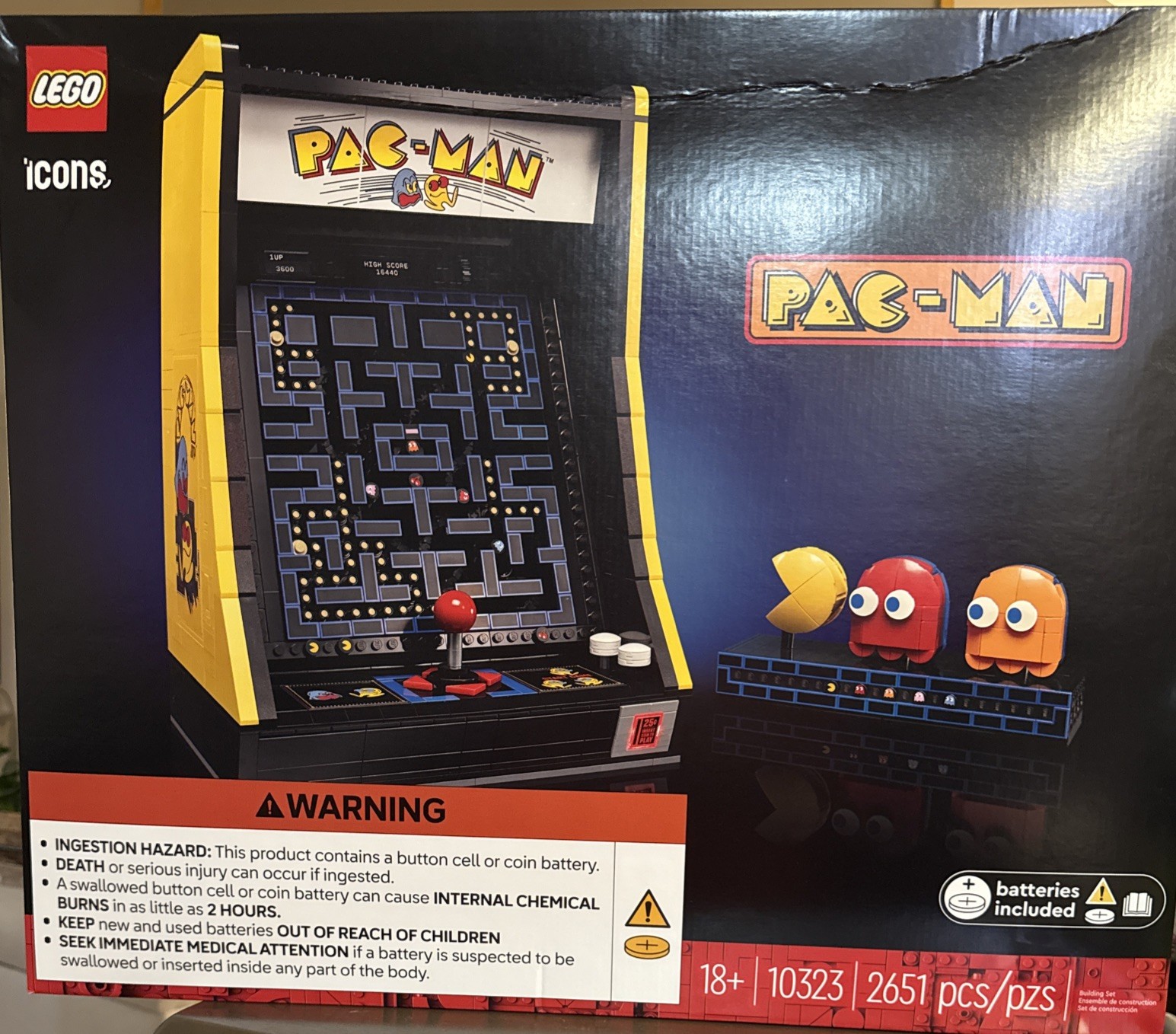 LEGO Icons: PAC-MAN Arcade (10323) New Sealed In Box - LEGO Icons: PAC-MAN Arcade (10323) New Sealed In Box -