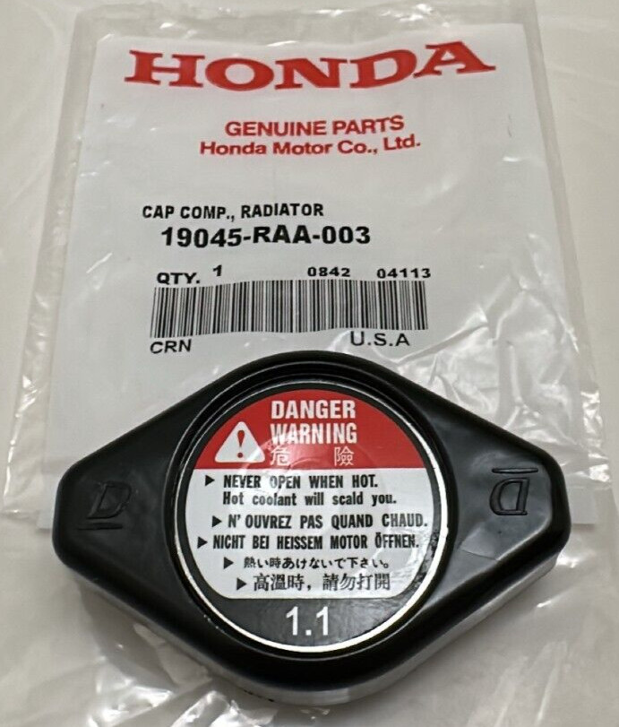 GENUINE OEM Cooling Radiator Cap for Honda & Acura | 19045-RAA-003
