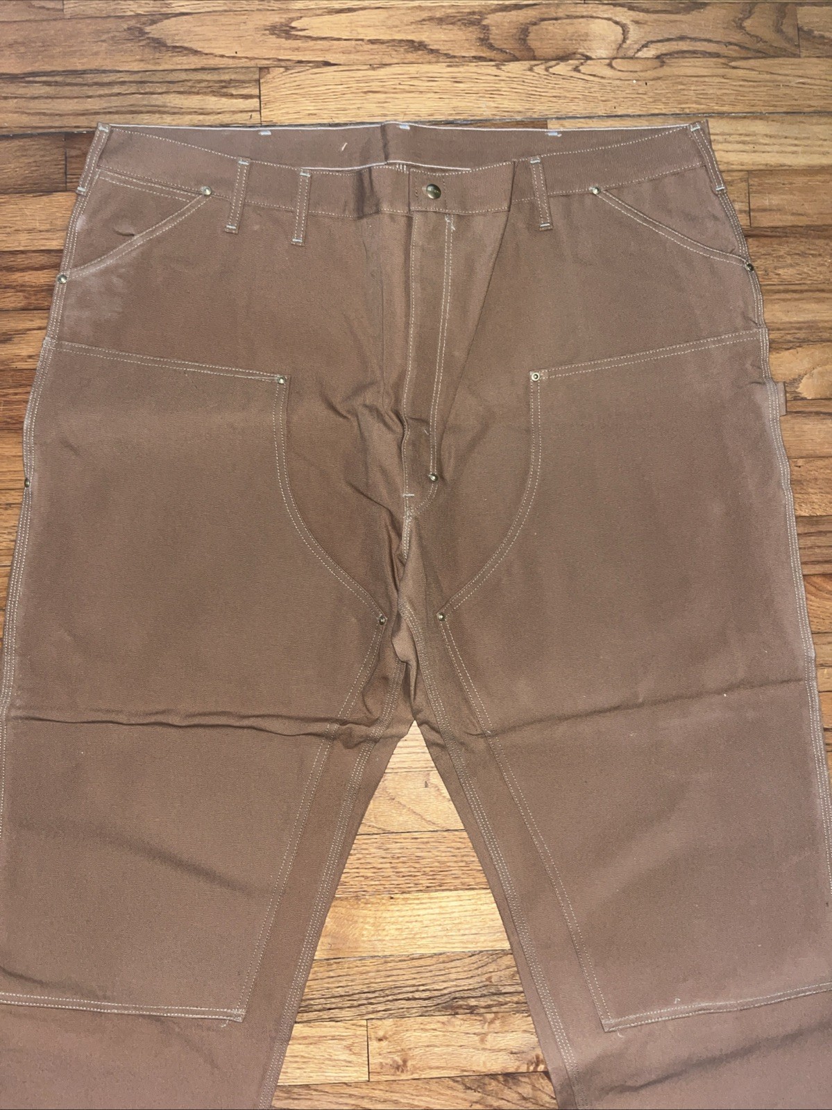 Carhartt 62W Double Knee Carpenter Canvas Mens 50x32 Pants USA Brown Utility Carhartt 62W Double Knee Carpenter Canvas Mens 50x32 Pants USA Brown Utility