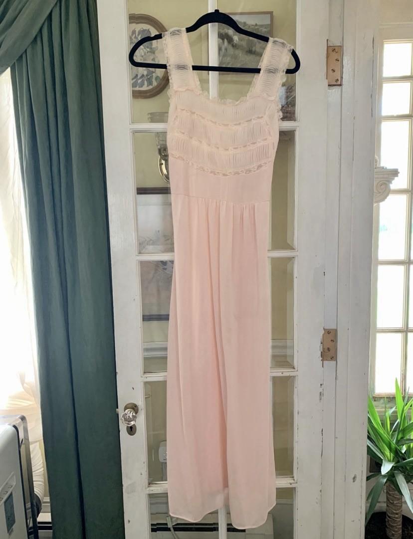 Vintage Lady Edso 40s/50s Maxi Slip Nightgown Dress