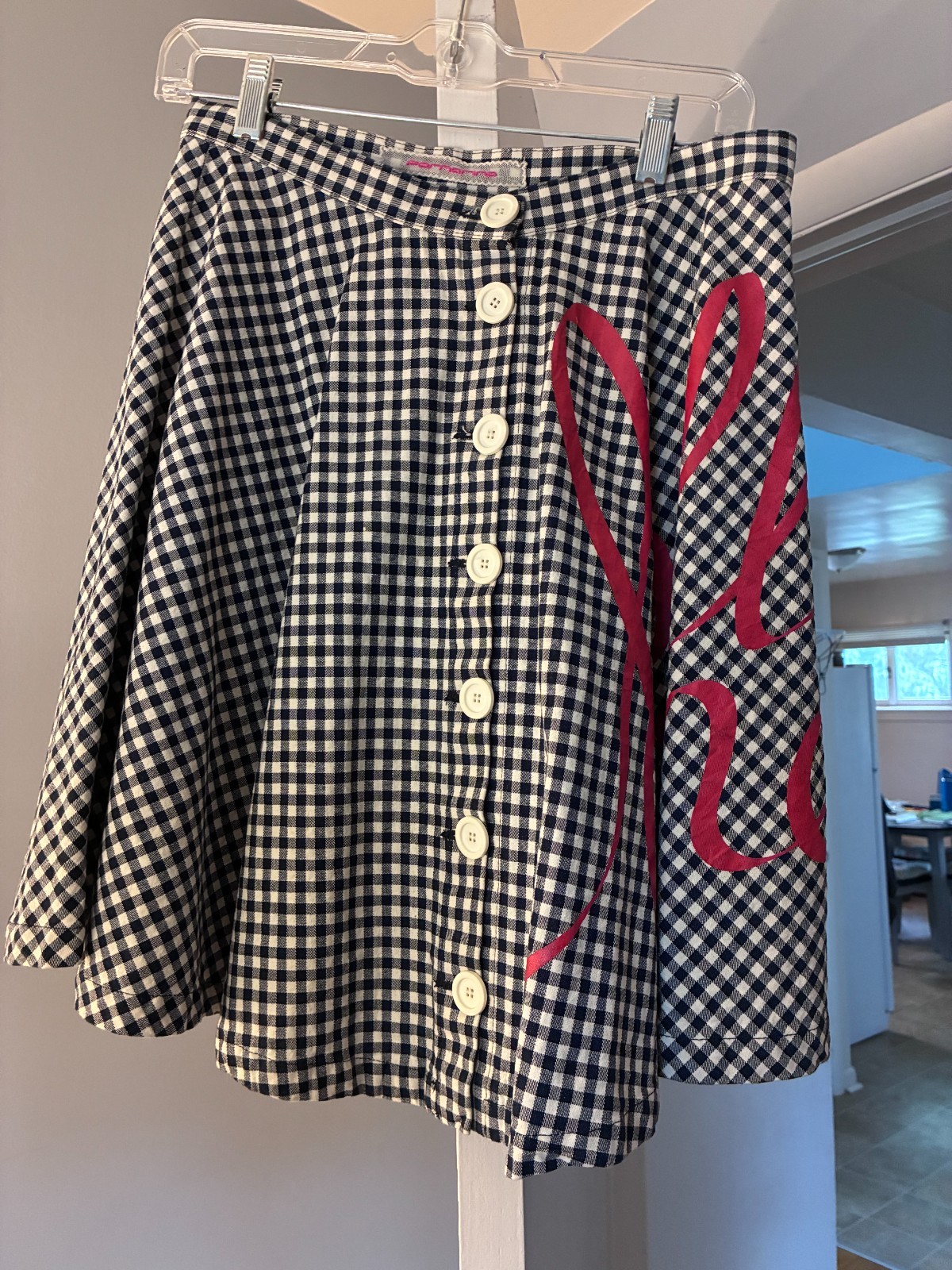 Unique Morroccan Fornarina Blue and White Gingham \ Unique Morroccan Fornarina Blue and White Gingham \