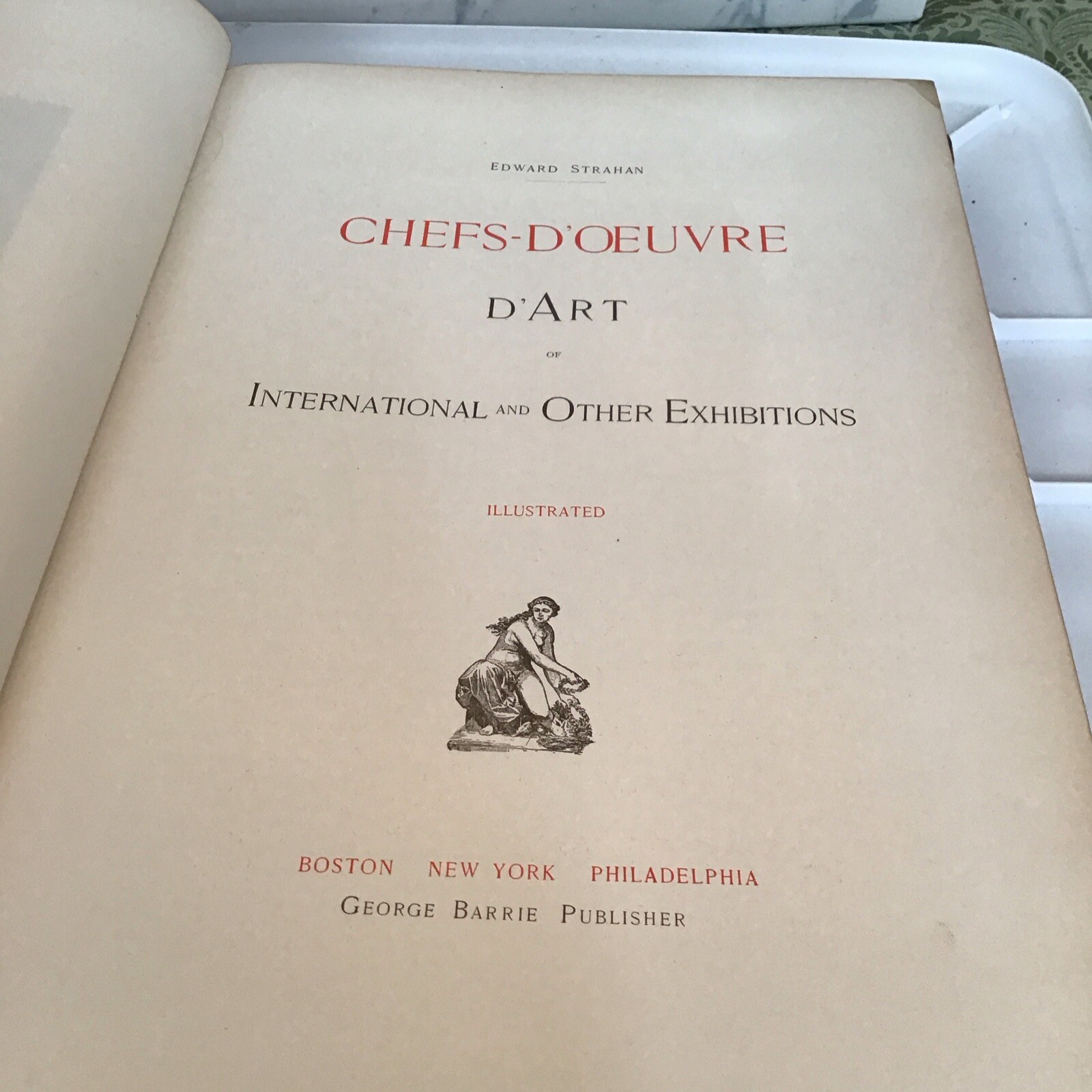 1884 THE CHEFS-D\'OEUVRE D\'ART OF THE INTERNATIONAL EXHIBITION Larger Folio Book