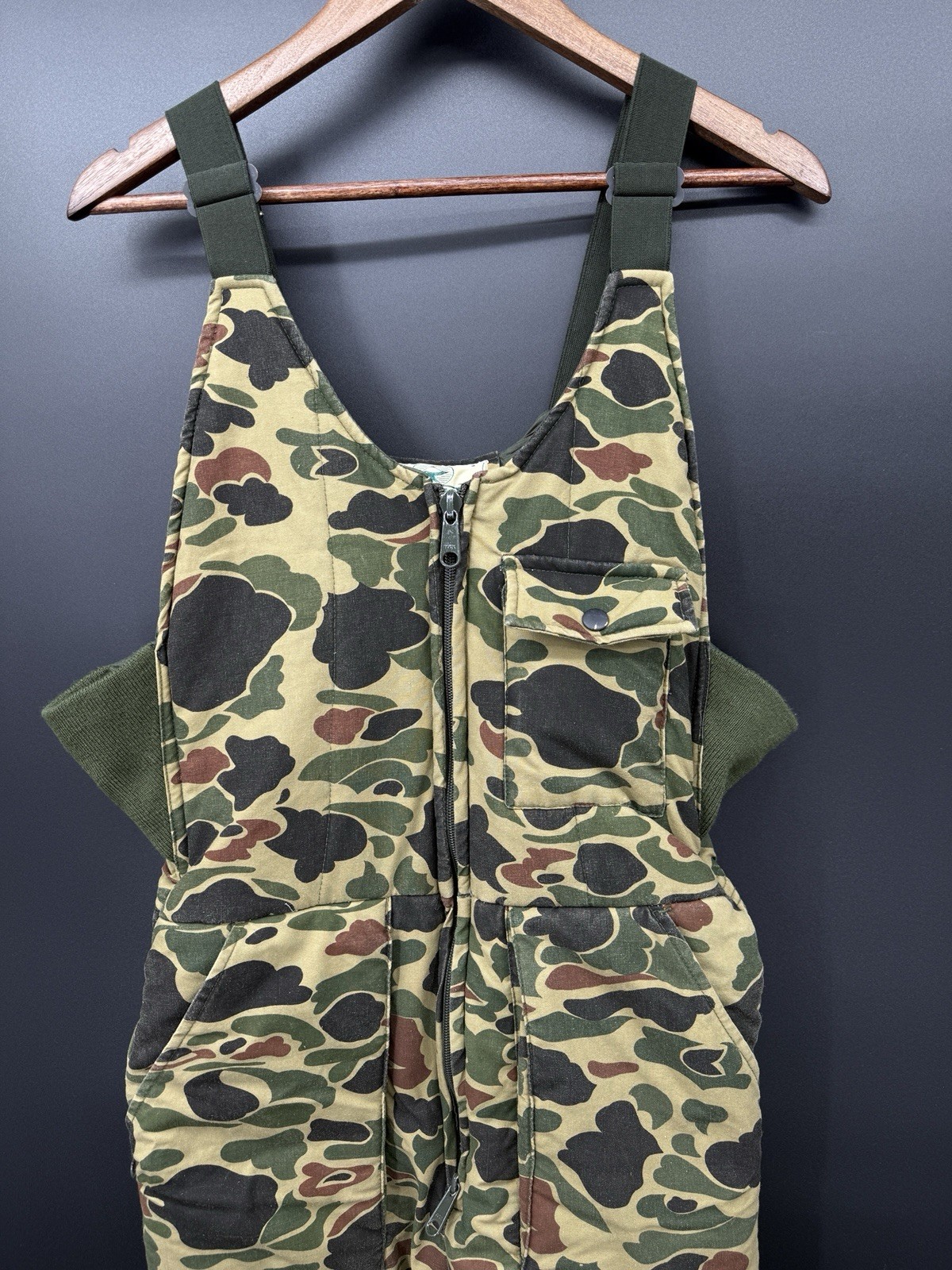 Vintage RedHead Realtree Camo Insulated Hunting Bib Overalls Medium USA