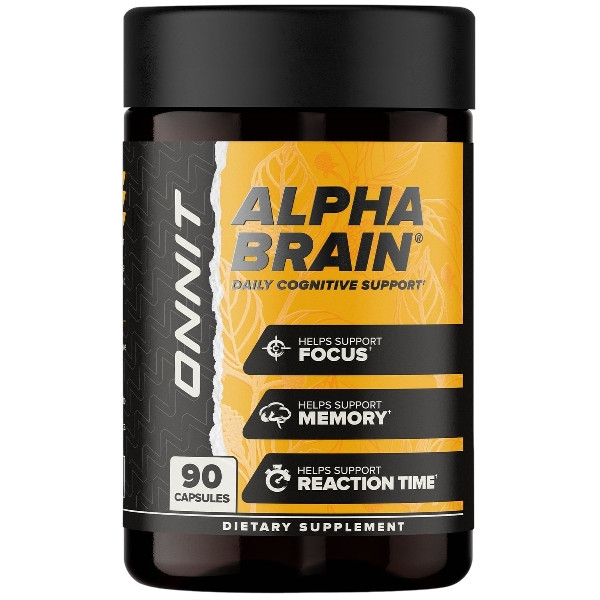 Onnit Alpha BRAIN 90 Capsules Memory Focus Mental Processing Support
