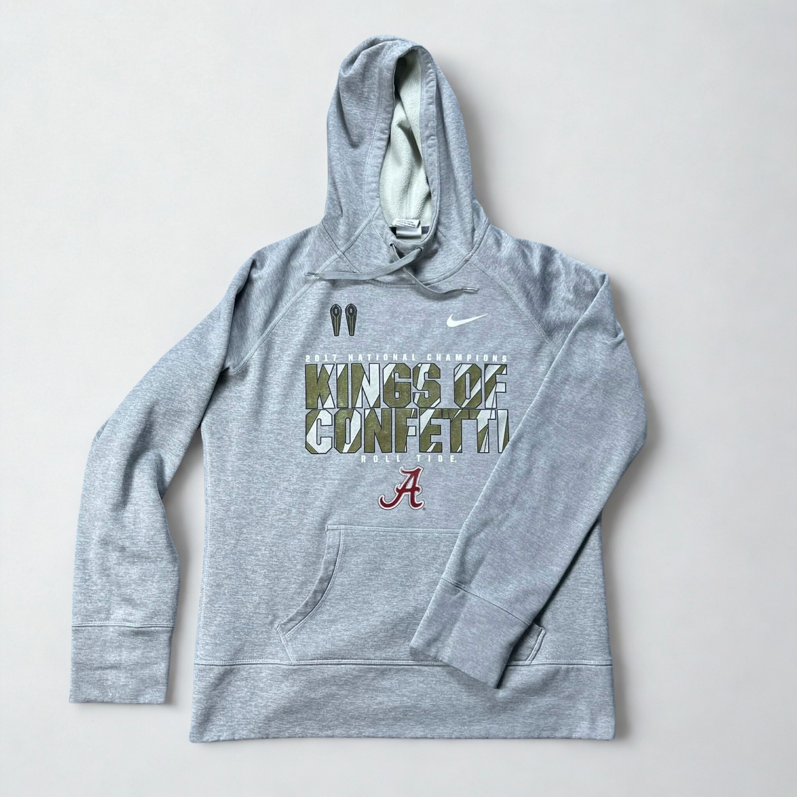 Alabama Crimson Tide Nike Hoodie Men’s Large Kings Of Confetti Therma-FIT Alabama Crimson Tide Nike Hoodie Men’s Large Kings Of Confetti Therma-FIT
