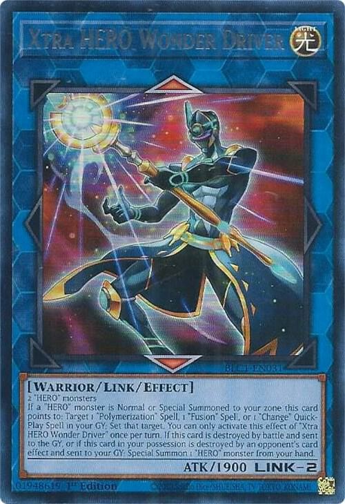 YUGIOH 1x Xtra HERO Wonder Driver (Silver) Ultra Rare BLC1-EN031 NM