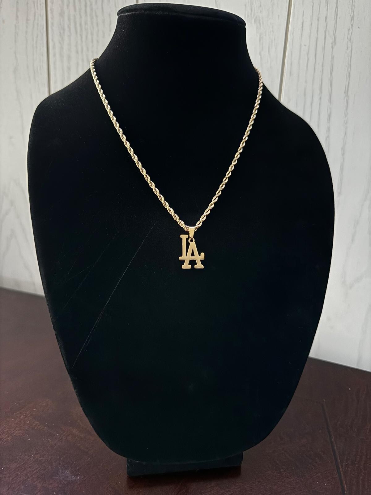 LA Dodgers Necklace - 3mm Rope - 22\ LA Dodgers Necklace - 3mm Rope - 22\