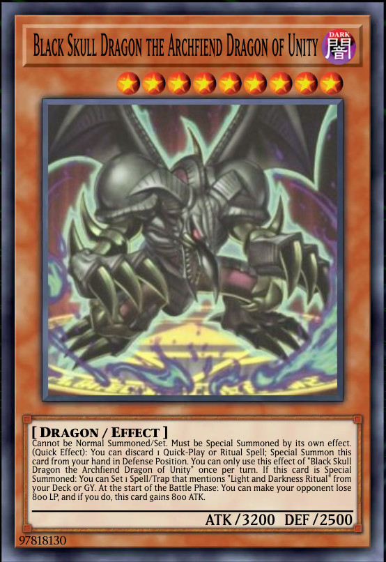 Yugioh Black Skull Dragon, the Archfiend of Unity BETB-EN026 PREORDER
