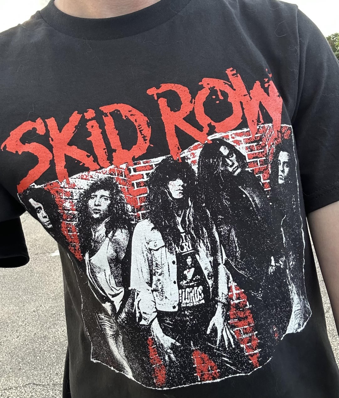 90s Skid Row Rock band retro style Black T shirt Unisex tee Basic NH26412