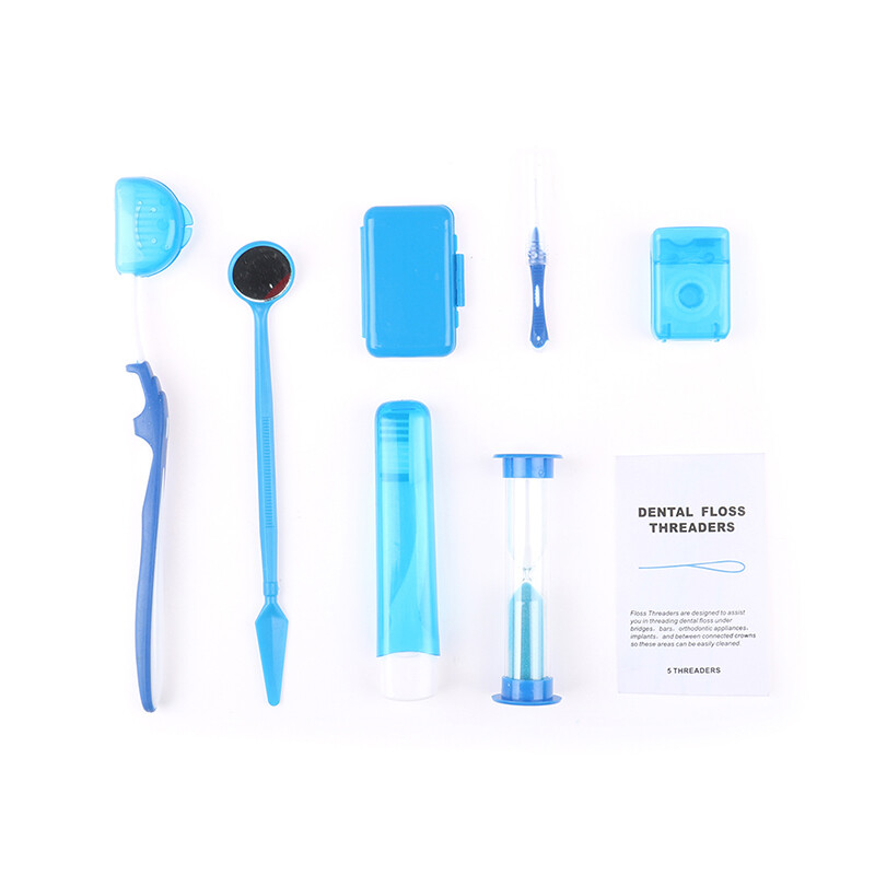 20 Sets Dental Care Toothbrush Kit Orthodontic Teeth Floss Oral Cleaning Tools