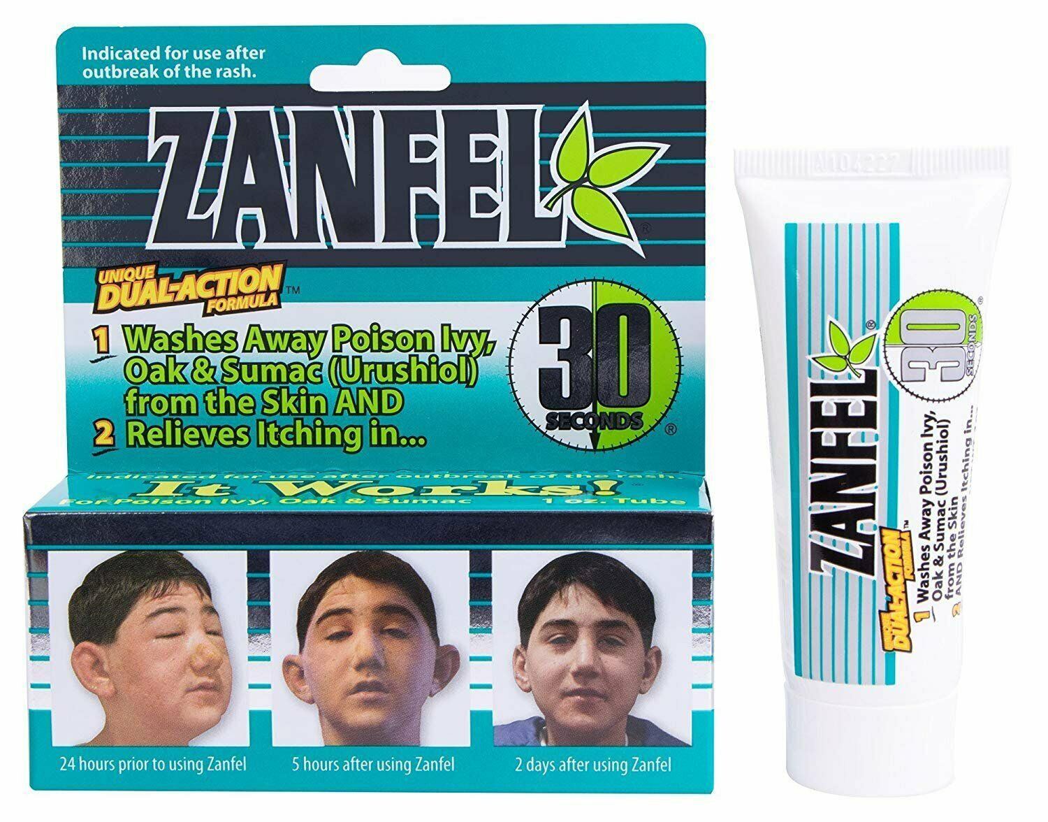 Zanfel Poison Ivy Poison Oak & Sumac Wash with Unique Dual Action Formula 1 oz