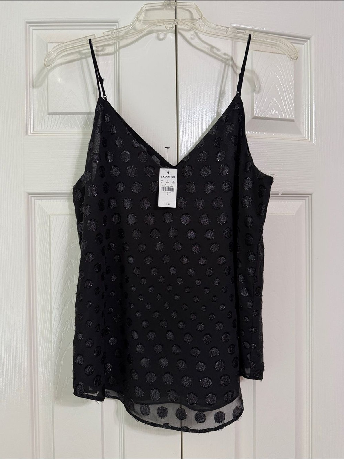 NWT Express Black V-Neck Spaghetti Strap Cami Size Small NWT Express Black V-Neck Spaghetti Strap Cami Size Small
