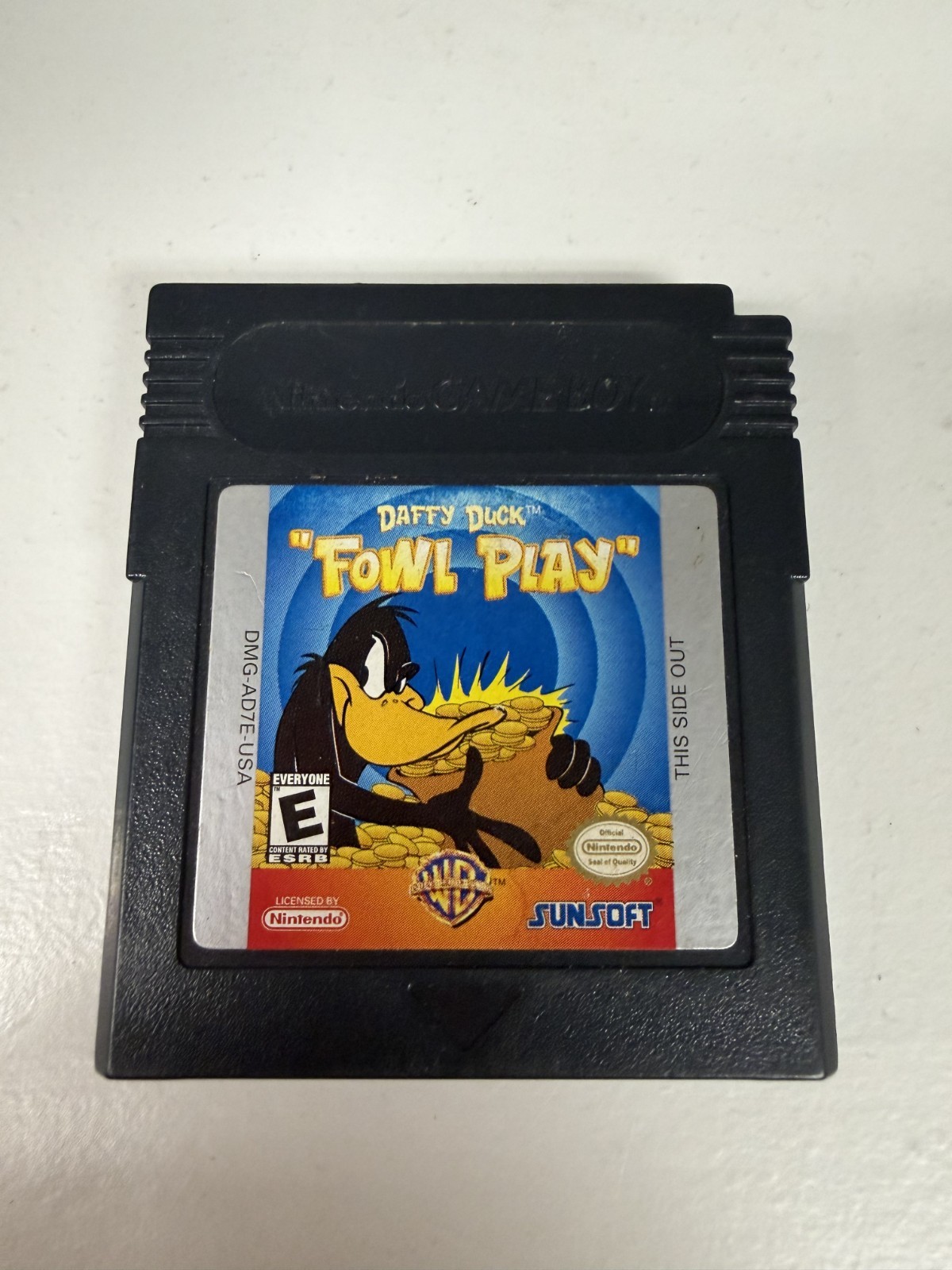 Daffy Duck Fowl Play Nintendo Gameboy Color Game Tested + Working & Authentic